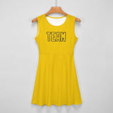 Custom Gold Gold Cheerleader Dress