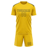 Custom Gold Gold Soccer Jersey