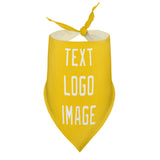 Custom Gold White Pet Scarf