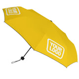 Custom Gold White Automatic Umbrella