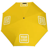 Custom Gold White Automatic Umbrella