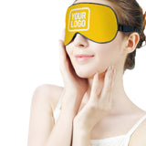 Custom Gold White Sleep Mask