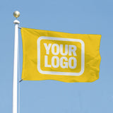 Custom Gold White Flag