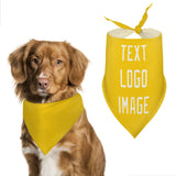 Custom Gold White Pet Scarf
