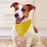 Custom Gold White Pet Scarf