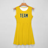 Custom Gold Dark Green Cheerleader Dress