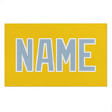 Custom Gold Light Blue Beach Towel