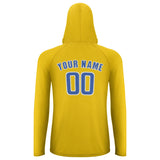 Custom Gold Sky Blue UV-Hoodie