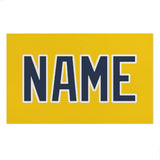 Custom Gold Blue Beach Towel