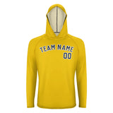 Custom Gold Blue UV-Hoodie