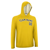 Custom Gold Navy UV-Hoodie