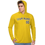 Custom Gold Navy UV-Hoodie