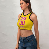 Custom Gold Pink Sleeveless Tank Top
