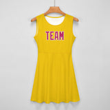Custom Gold Pink Cheerleader Dress