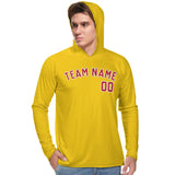 Custom Gold Red UV-Hoodie