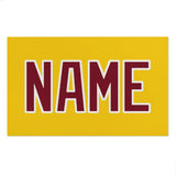 Custom Gold Crimson Red Beach Towel