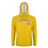 Custom Gold Coral Red UV-Hoodie