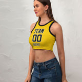 Custom Gold Black Sleeveless Tank Top