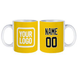 Custom Gold Black Mug
