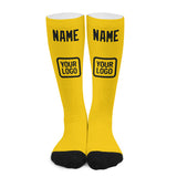 Custom Gold Black Knee-High Sock