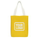 Custom Gold Black Canvas Tote Bag