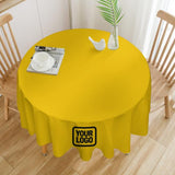 Custom Gold Black Round Table Cloth