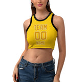 Custom Gold Yellow Sleeveless Tank Top