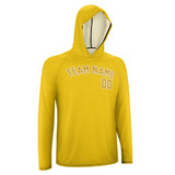 Custom Gold Yellow UV-Hoodie