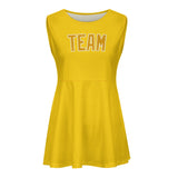 Custom Gold Yellow Cheerleader Dress