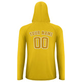 Custom Gold Yellow UV-Hoodie