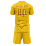 Custom Gold Yellow Soccer Jersey