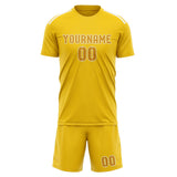 Custom Gold Yellow Soccer Jersey