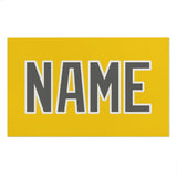 Custom Gold Dark Grey Beach Towel