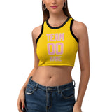 Custom Gold Light Pink Sleeveless Tank Top