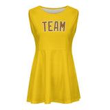Custom Gold Khaki Cheerleader Dress