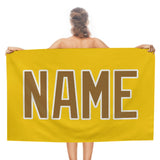 Custom Gold Khaki Beach Towel