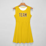 Custom Gold Khaki Cheerleader Dress