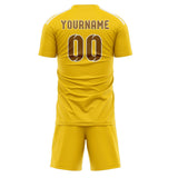 Custom Gold Khaki Soccer Jersey
