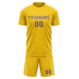 Custom Gold Khaki Soccer Jersey
