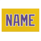 Custom Gold Light Purple Beach Towel