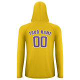 Custom Gold Light Purple UV-Hoodie