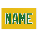 Custom Gold Emerald Green Beach Towel