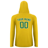 Custom Gold Emerald Green UV-Hoodie