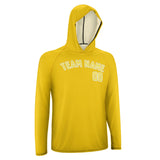 Custom Gold Light Yellow UV-Hoodie