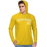 Custom Gold Light Yellow UV-Hoodie