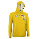 Custom Gold Blue Green UV-Hoodie