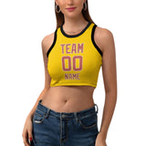Custom Gold Copper Rose Sleeveless Tank Top