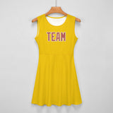Custom Gold Copper Rose Cheerleader Dress