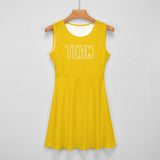 Custom Gold Gold Cheerleader Dress
