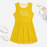 Custom Gold Gold Cheerleader Dress
